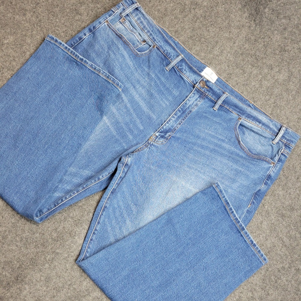 Mutual Weave Jeans Mens 54x29 Blue Streetwear Grunge The Straight Leg BIG